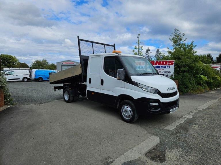 2016 ON 16 PLATE IVECO DAILY 35C13 CREW CAB TIPPER PICKUP ULEZ FREE ZONE