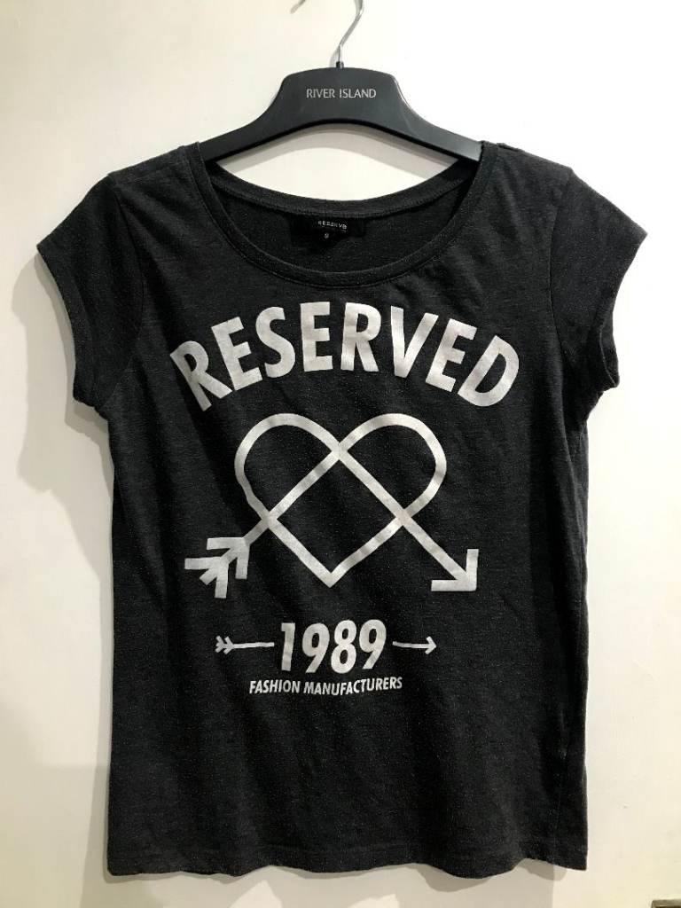 Dark grey top from Reserved, size S