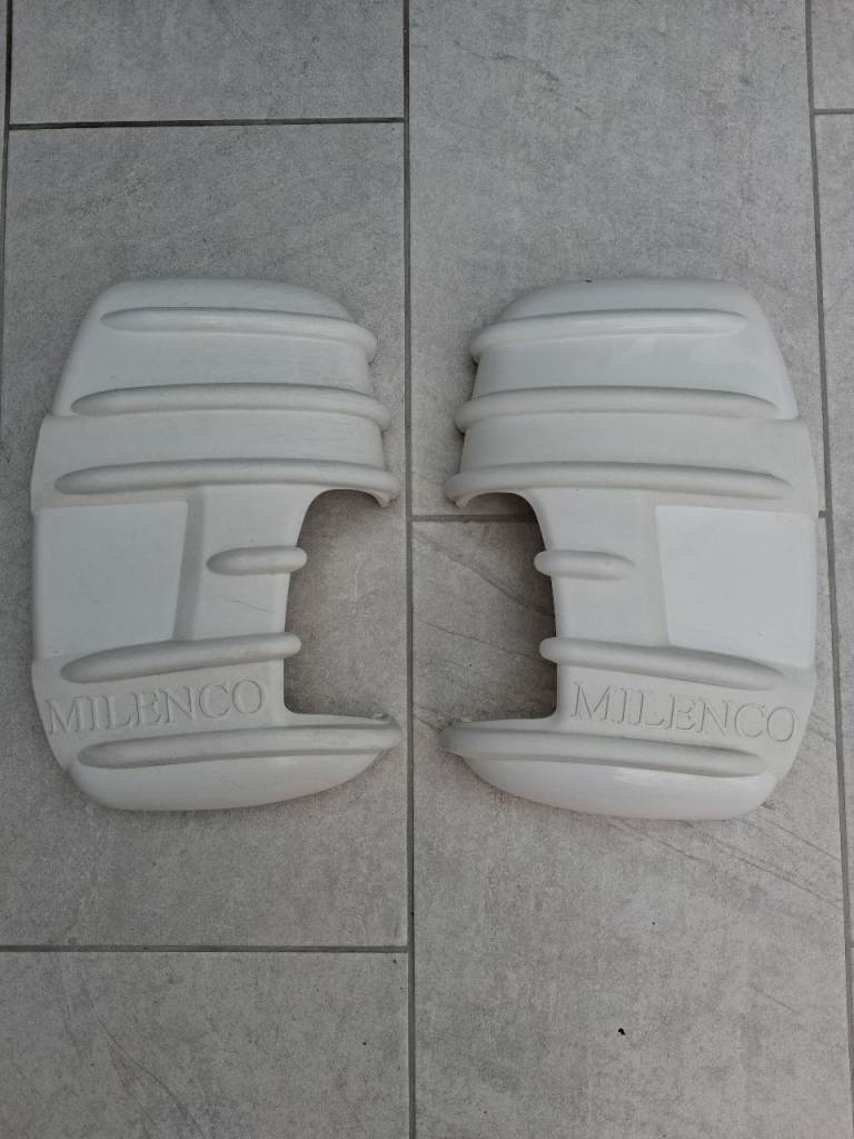 Mienco Mirror Protectors White Ford Transit Mk8 Long Arm