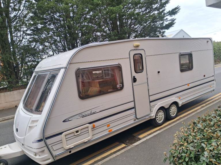 4 berth fixed bed caravan 