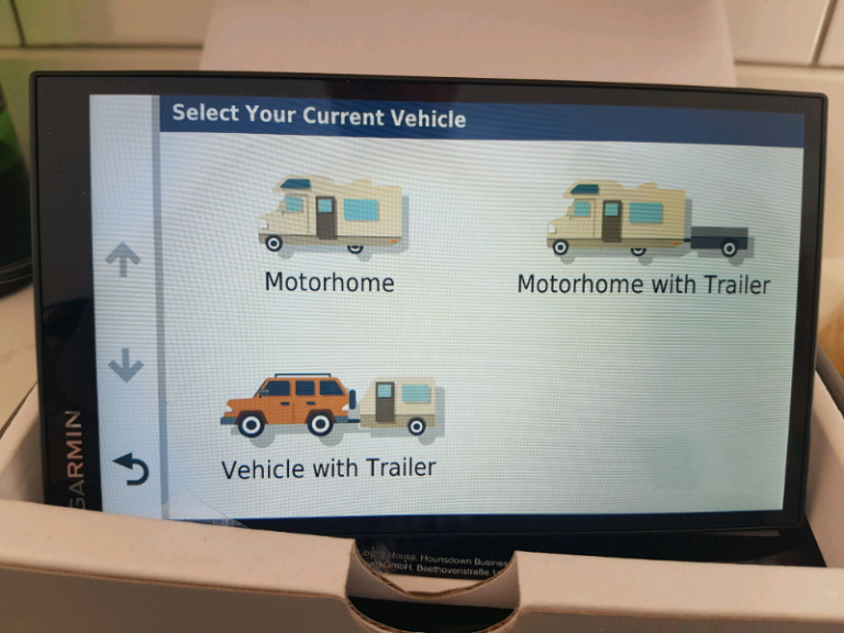 Garmin 780 camper caravan satnav