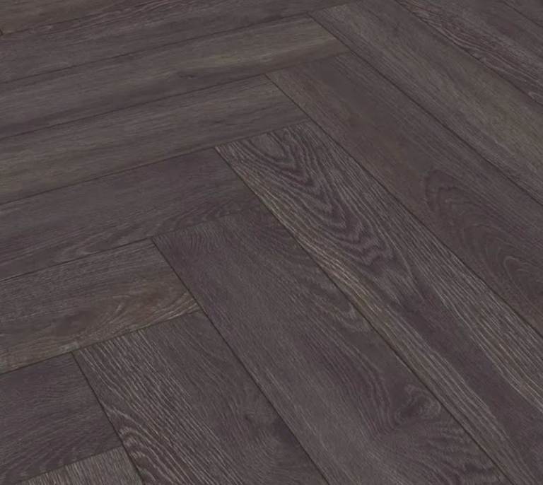 NEW 6 Packs Prestige Charcoal 8mm Herringbone Laminate Flooring