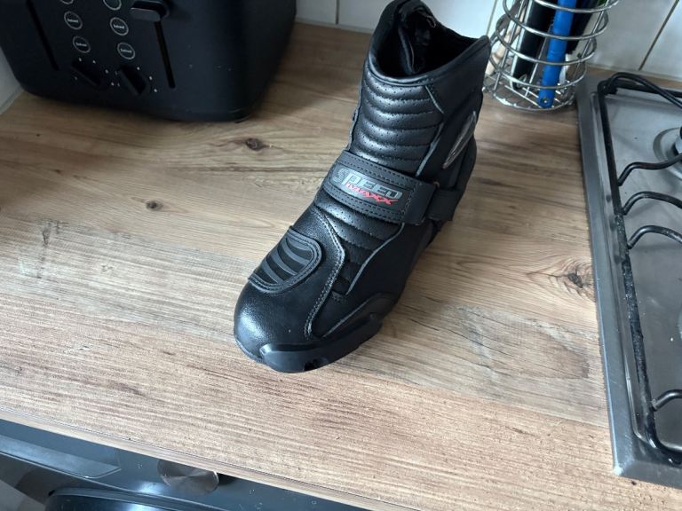 Motorbike ankle boots size 8