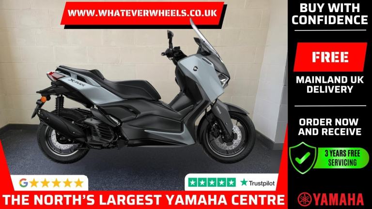 3 Years Free Servicing + £400 Accessories Yamaha X-Max 125cc Tech Max +