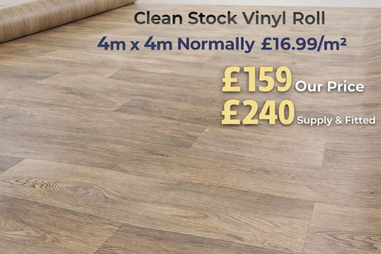 Brand new 4m vinyl flooring 