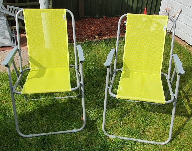 A Pair of Nearly-New Folding Garden Chairs
