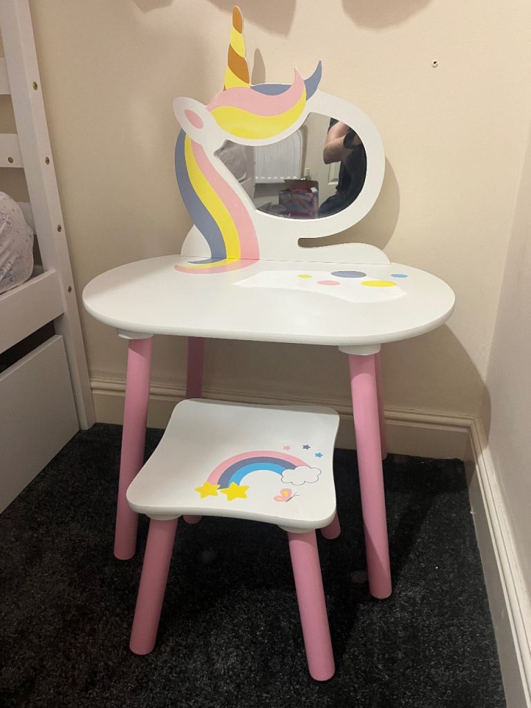 Girls Unicorn Dressing Table 