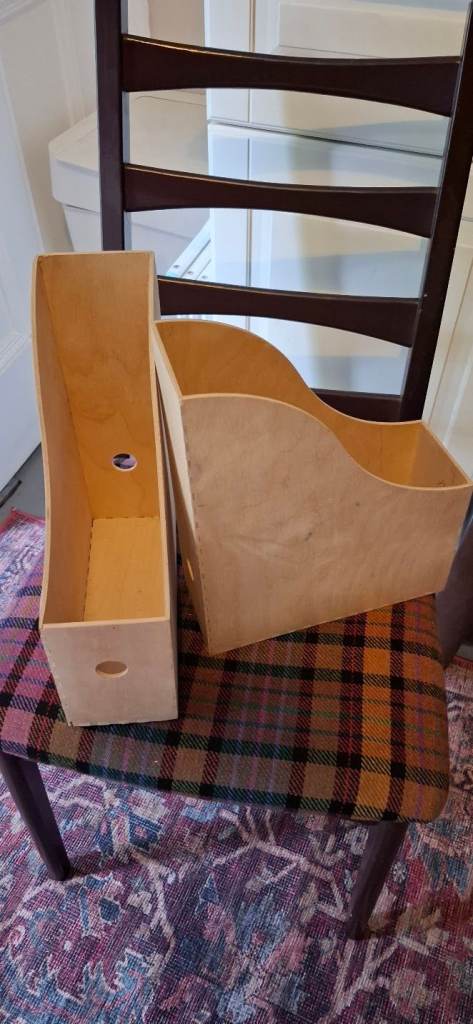 Wooden Magazine Files / Document Holders – Good Condition