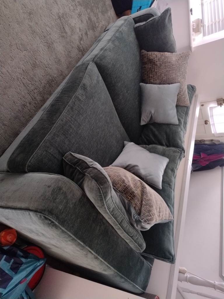 Sofology - CAVALLI Fabric Large 3 Seater Sofa, Blue Green Lagoon - RRP £3000
