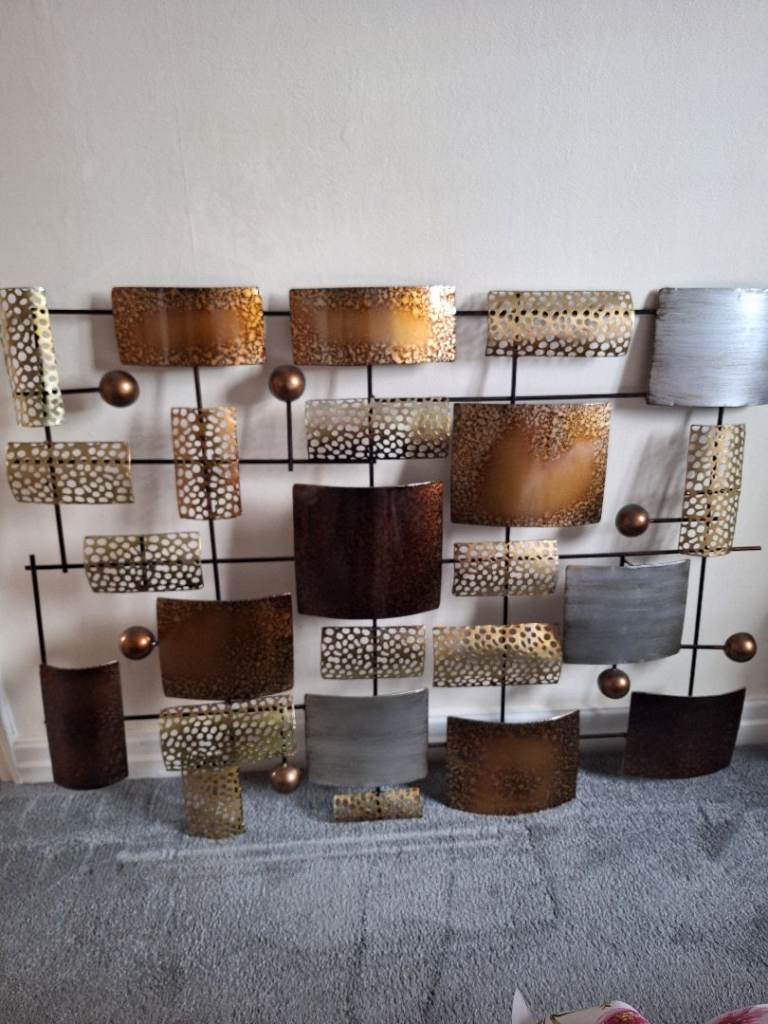 Metal wall art 98x29cm 