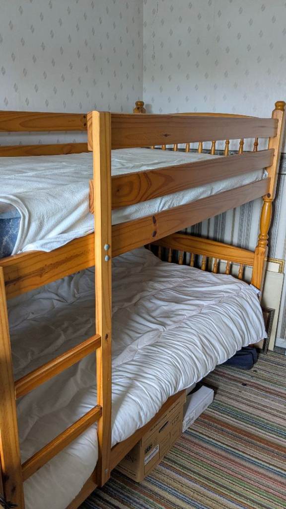 Pine Bunk Beds (no mattresses)