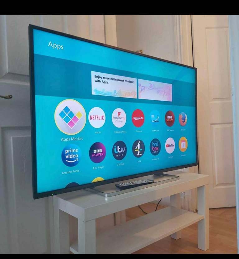40"PANASONIC 4K ULTRA HD SMART WIFI LED TV PERFECT WORKING 110£