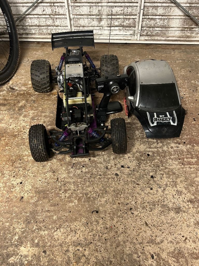Aowei Yama Buggy 2 Stroke Petrol Rc Control 1/5 Scale Car Built In Fail Safe Hpi