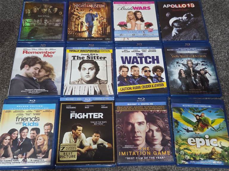 Blu ray movies job lot