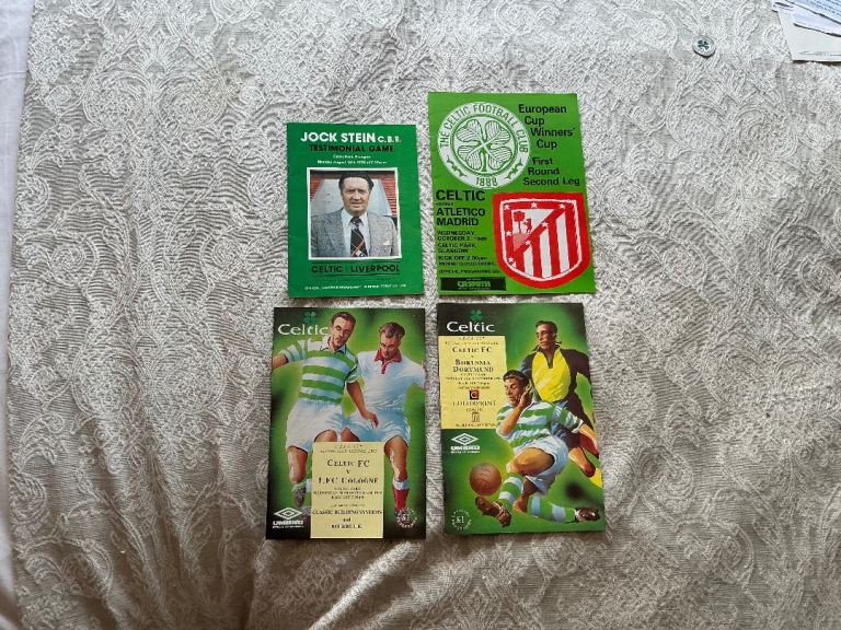 Four CELTIC football programmes