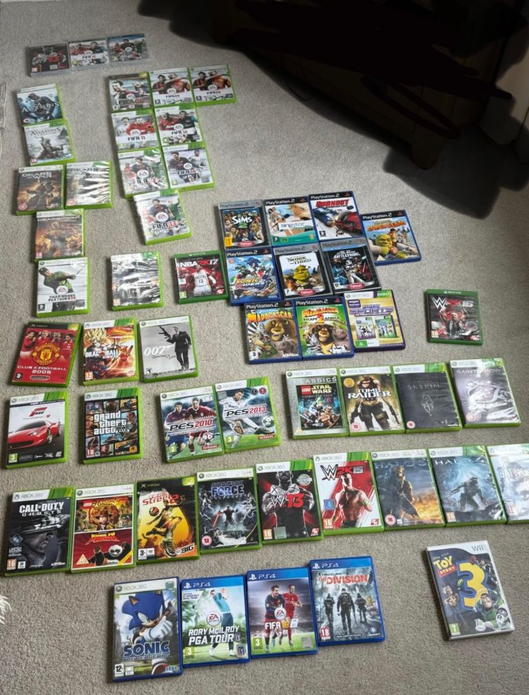 Xbox 360/PS2/PS3/WII games for sale