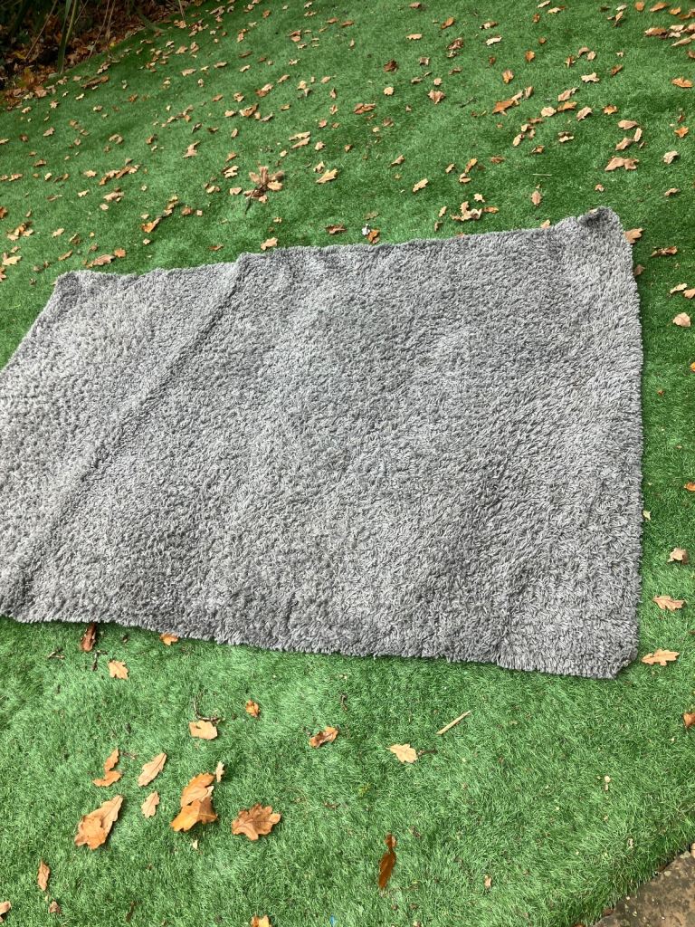 Grey ikea rug