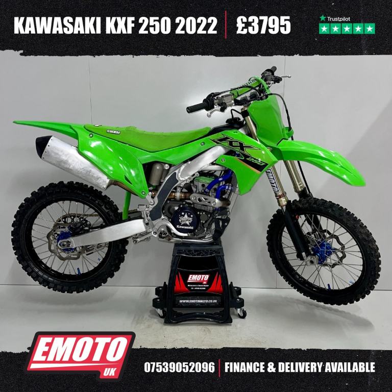 KAWASAKI KXF 250 2022 Motocross Bike 250cc @EmotoUK - Finance Available