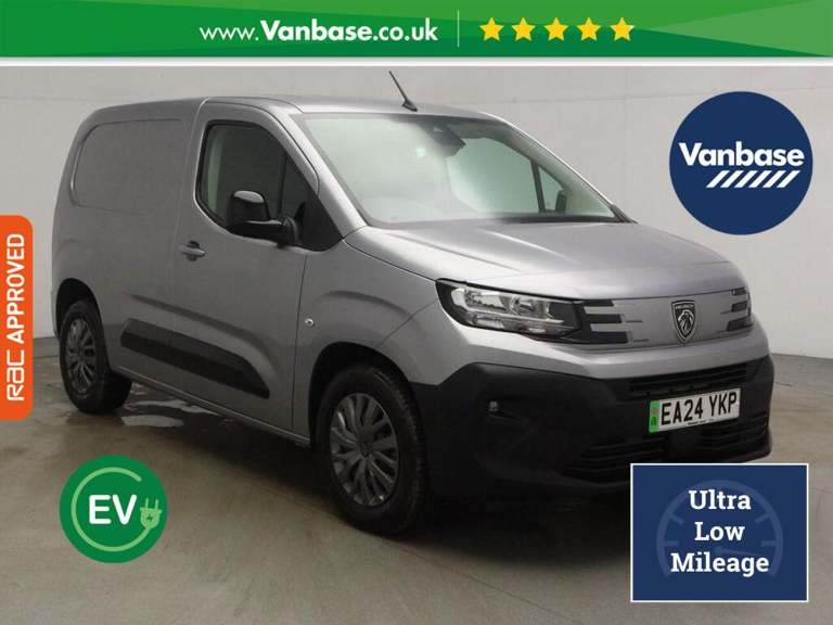 2024 Peugeot e-Partner 800 52kWh Asphalt Standard Panel Van 5dr Electric Auto SWB (7.4kW Charger)...
