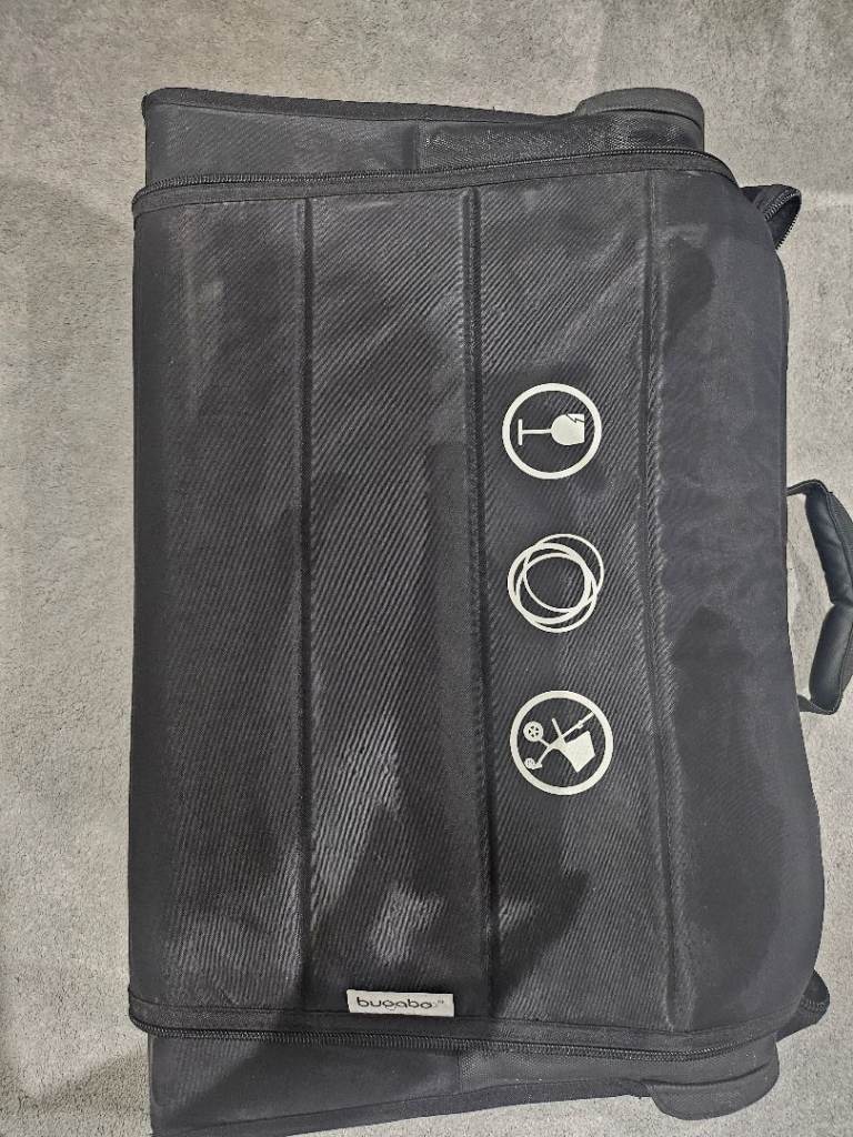 Bugaboo Travel Bag Black – with Straps and Wheel Bag