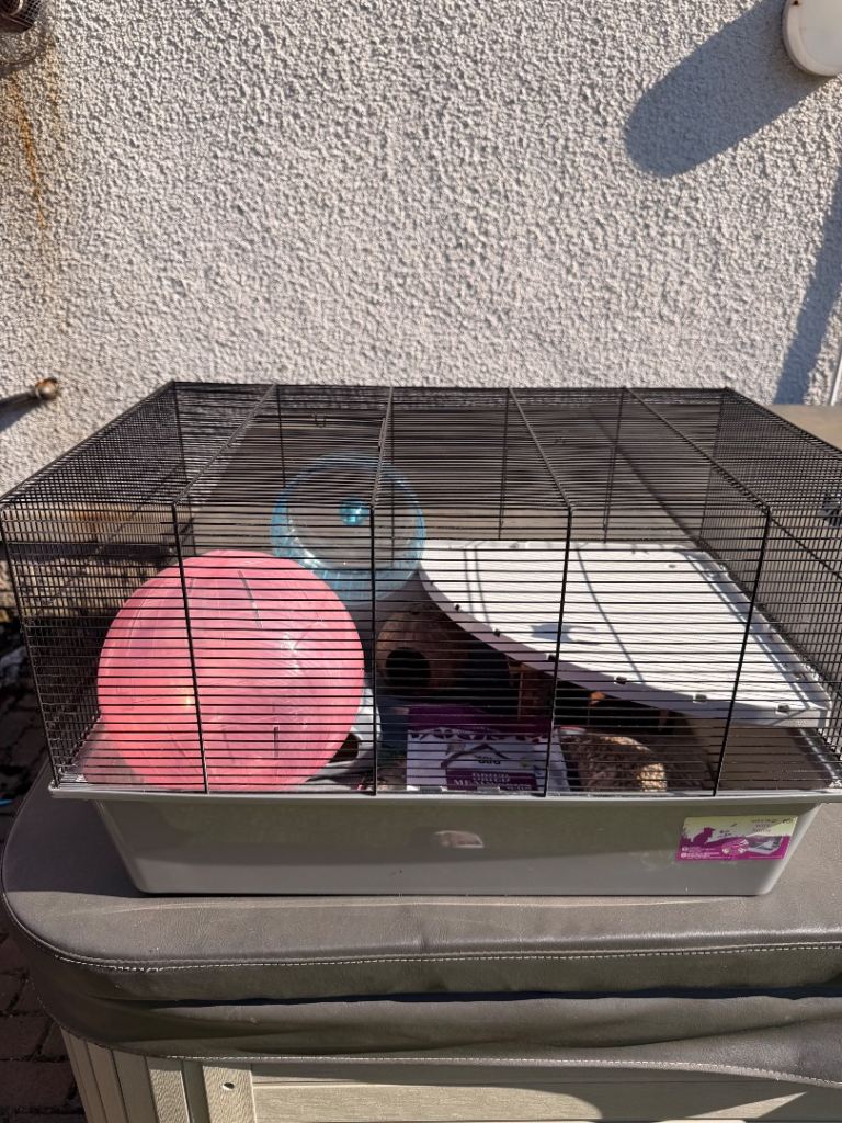 Used large Hamster cage with accessories