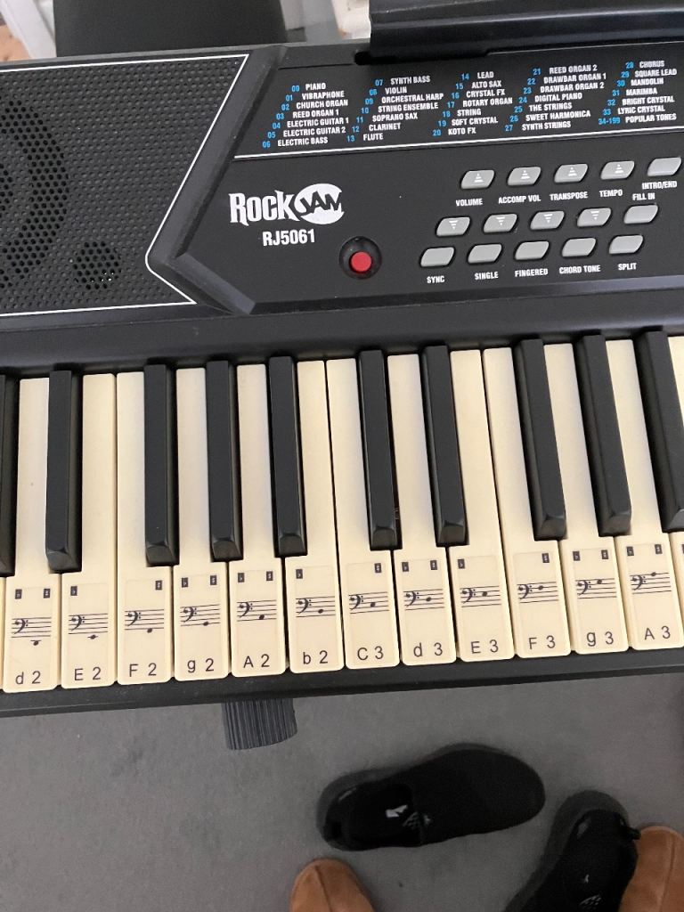 Rockjam RJ5061 electronic keyboard and stand