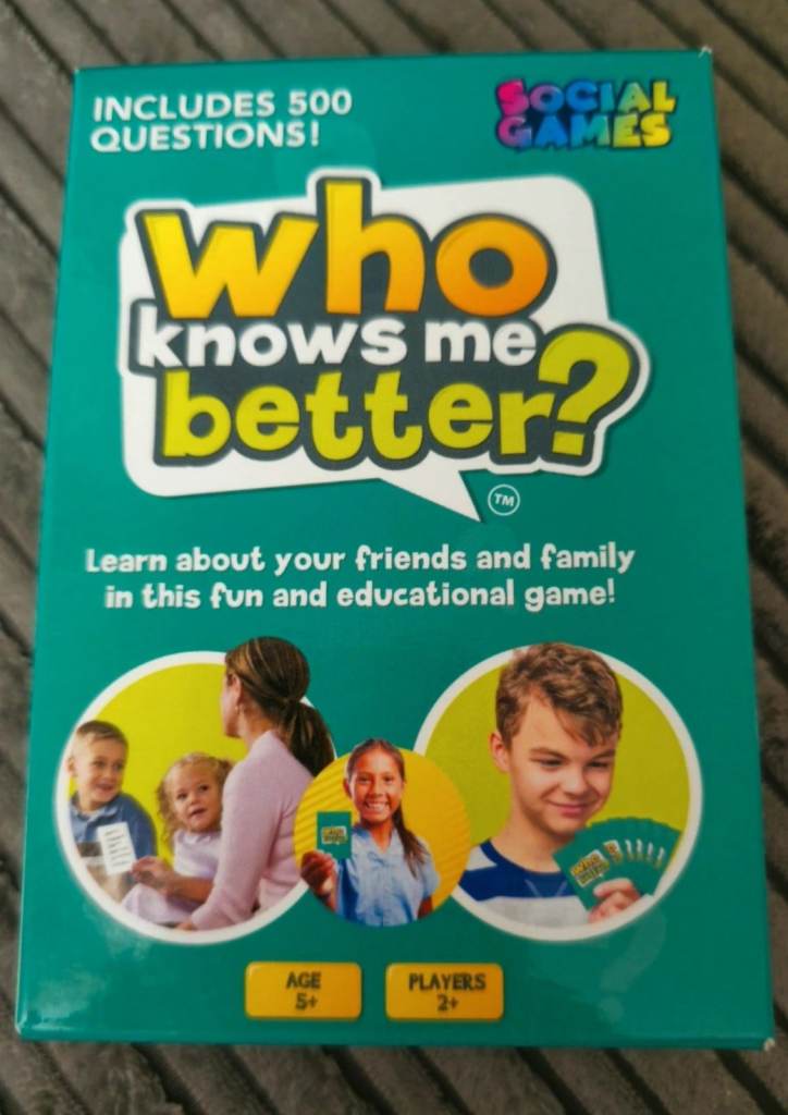 Social Games 'Who Knows Me Better?' Card Game - Good Condition