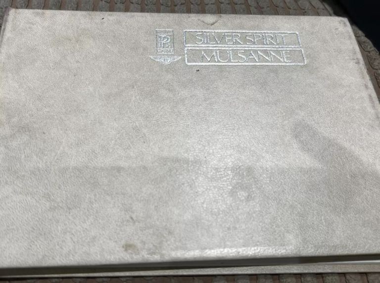1980 Rolls Royce & Bentley Silver Spirit Mulsanne Owners Handbook