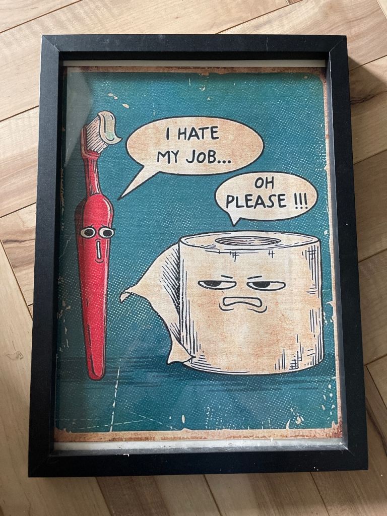Bathroom wall print 