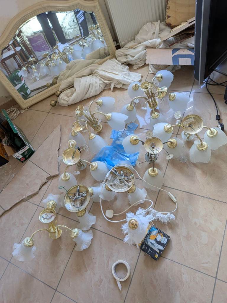 1970s Assortment of ceiling lights 