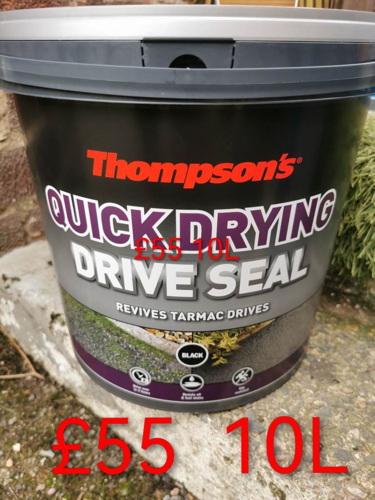 Ronseal 36527 Thompson's Drive Seal Black 10 litre
