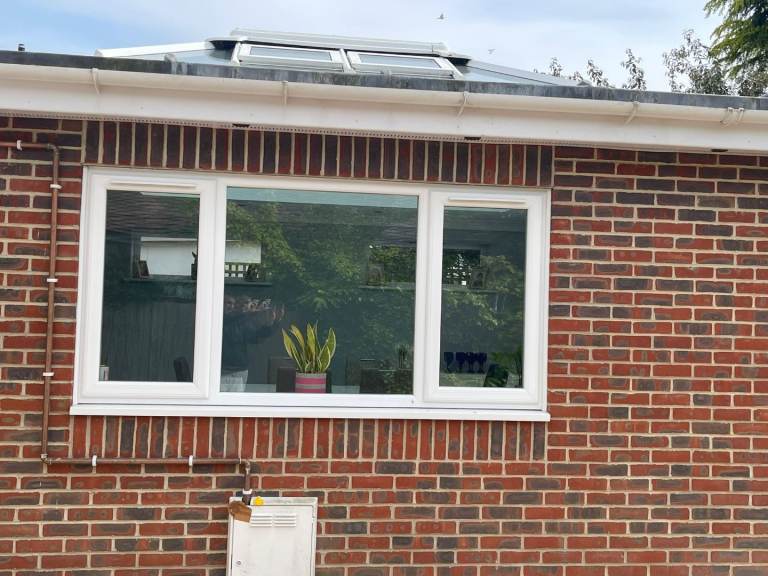 3 panel white UPVC Windows – Good Condition