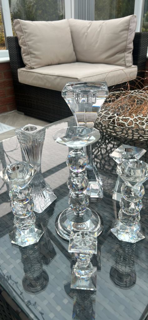 Lead Crystal Candle Holders 