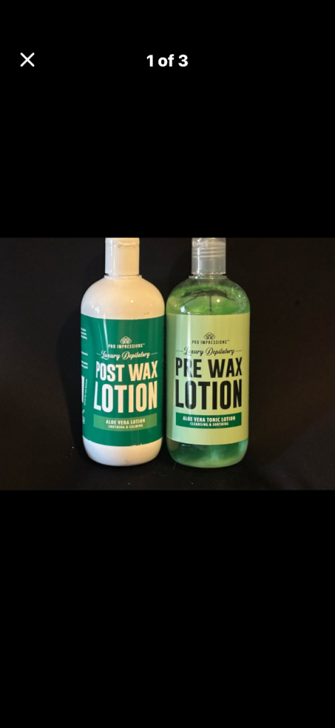 Brand new wax care lotions