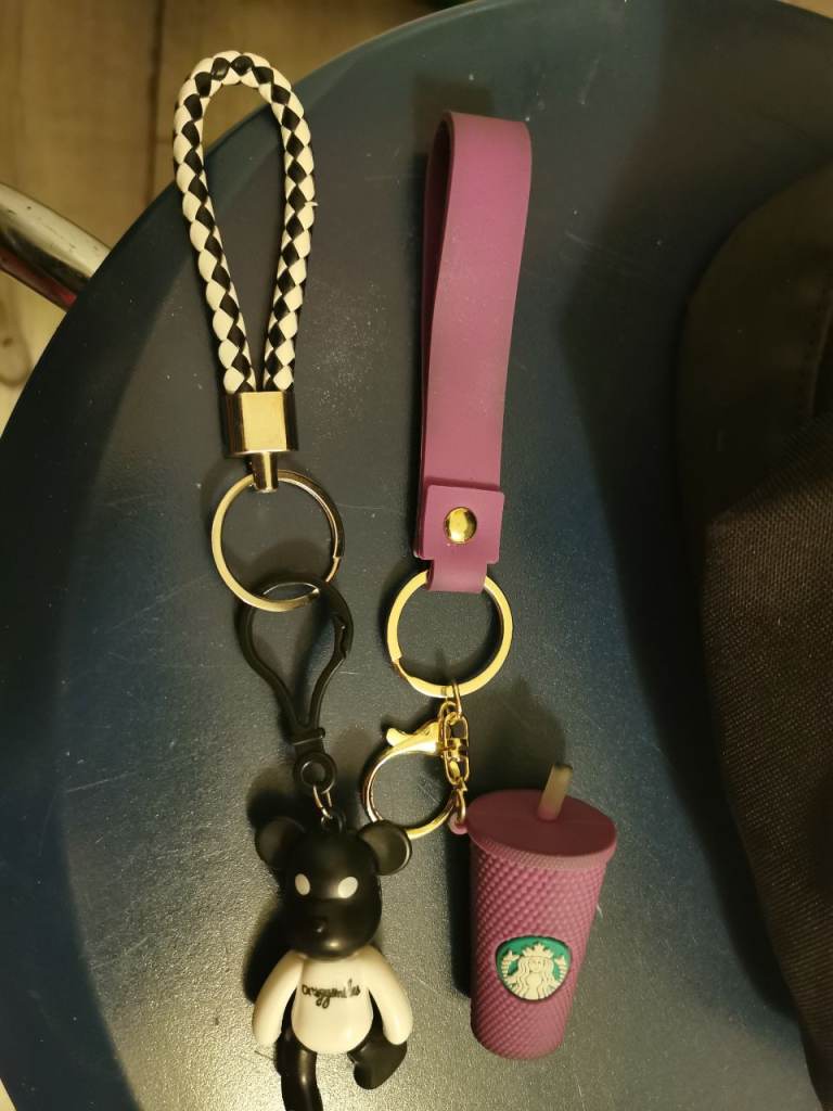 Funky Keychains - Bear & Starbucks Cup Designs