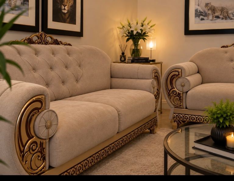 Luxury Italian style sofa set 3&2 seater 