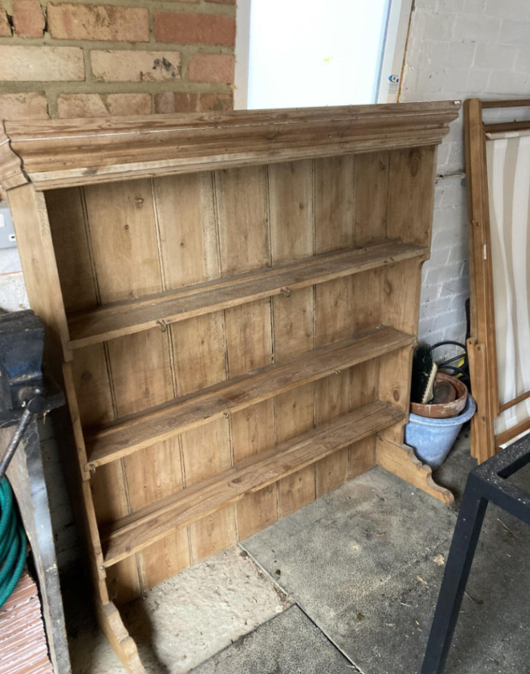 Large Victorian Vintage Antique Pine Dresser