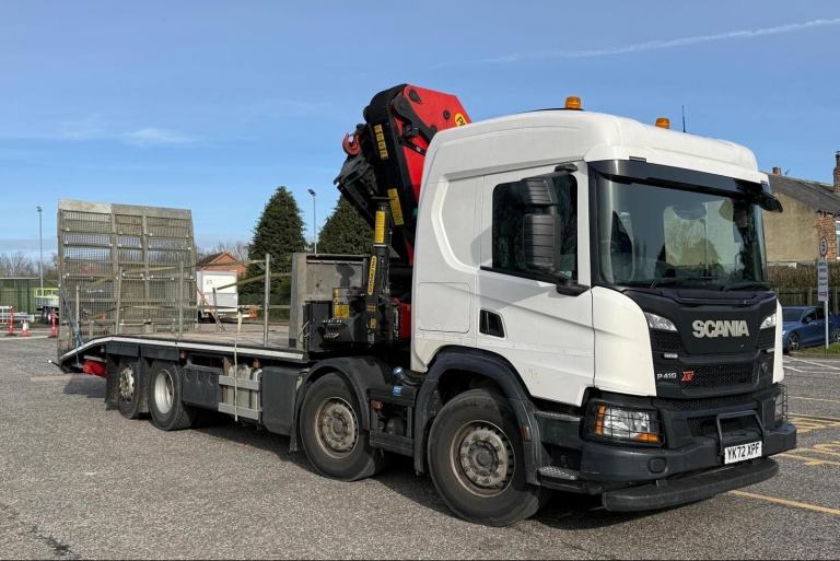 2022 72 plate Euro 6 Scania P410 XT 32t Beavertail