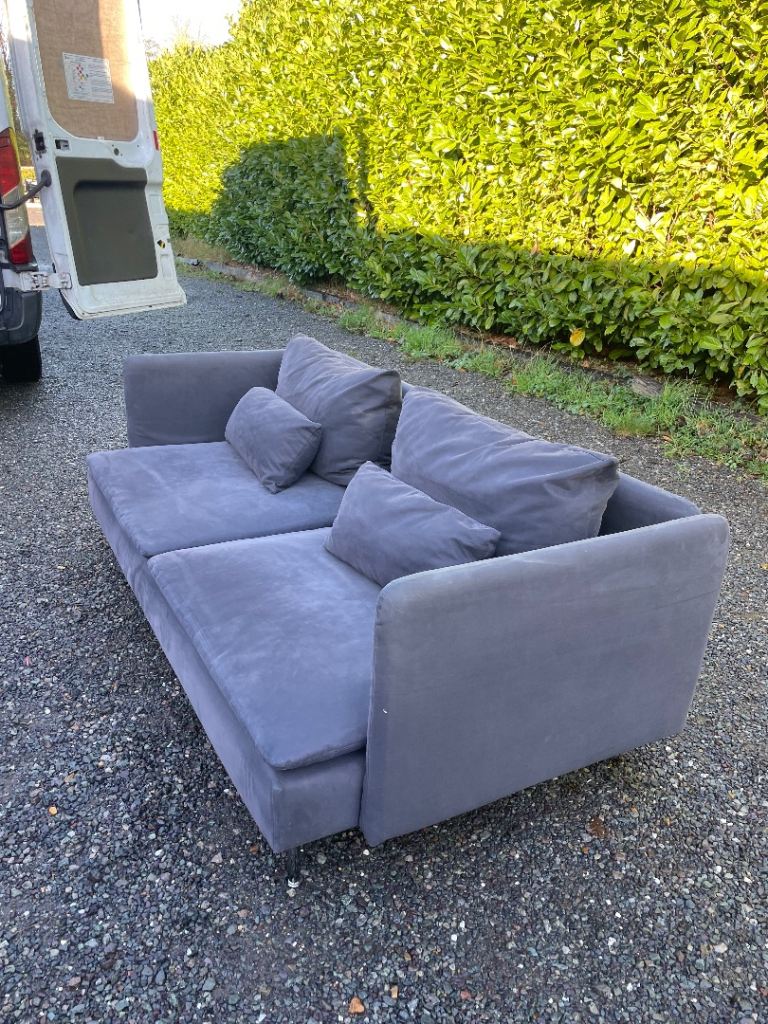FREE DELIVERY 🥰🚚🥰 IKEA SODERHAMN DARK GREY LARGE 2 SEATER SOFA GOOD CONDITION 