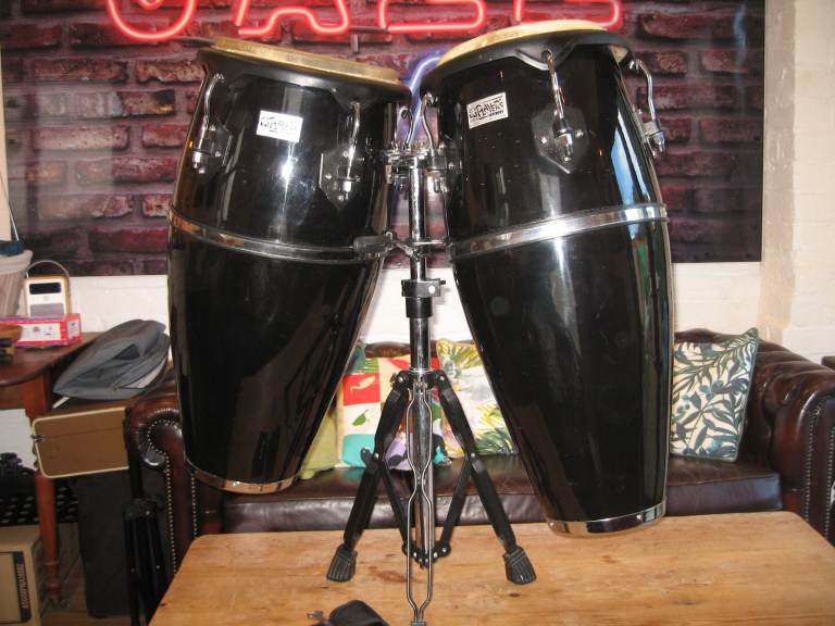 A Pair of Toca Player's Series Kaman Conga Drums, 11" & 12" Heads