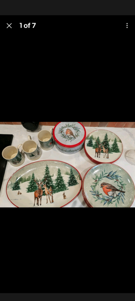 image for Christmas Forest Crockery 