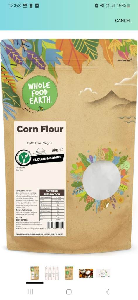 3KG Bag of Corn Flour 