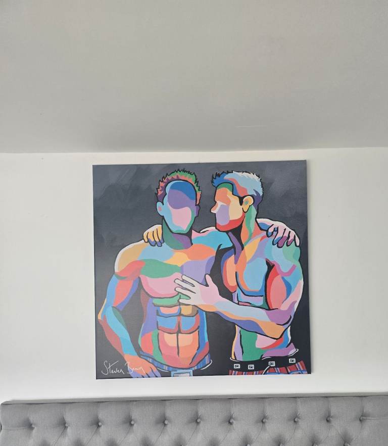 Steven Brown 'McLovin Him' Canvas Print 40" x 40"
