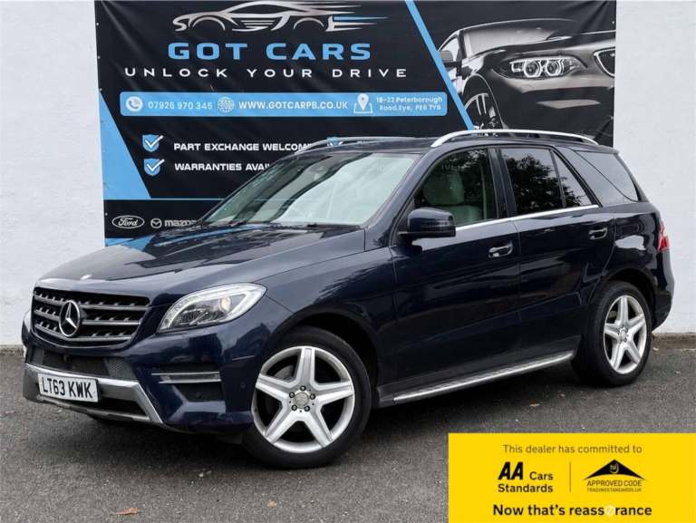 2013 Mercedes-Benz M Class 2.1 ML250 BlueTEC AMG Sport SUV 5dr Diesel G-Tronic 4WD Euro 6 (s/s) (...