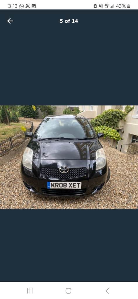 Toyota, YARIS, Hatchback, 2008, Manual, 1296 (cc), 3 doors