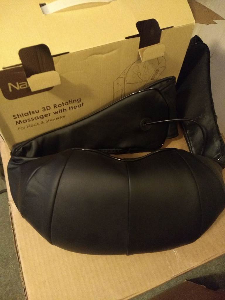 Naipo shiatsu 3D rotating massager with heat setting