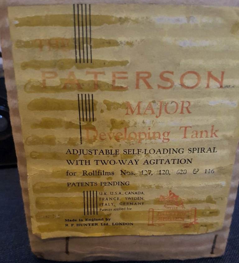 Vintage cameras and developing tank