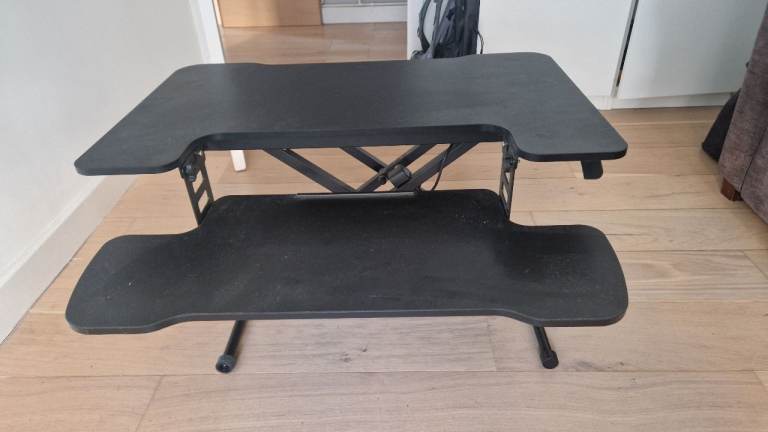 Black Adjustable Standing Desk Converter 