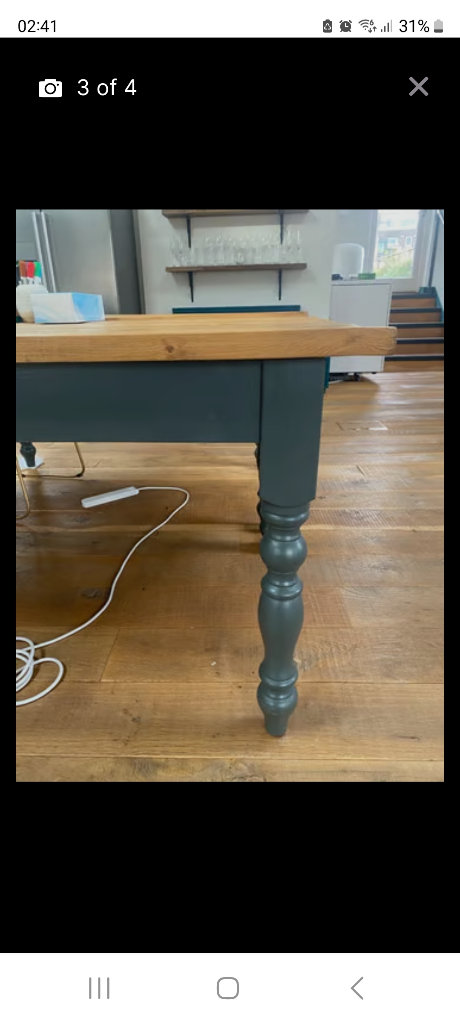 image for Solid Wood Table (REDUCED TO GO TODAY)