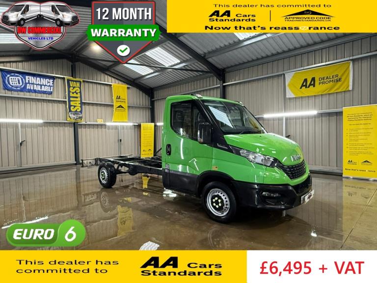 2020 Iveco Daily 70 Plate 2.3 35S14 Chassis Cab 8 Speed Hi-Matic Auto + VAT  CHASSIS CAB Diesel A...